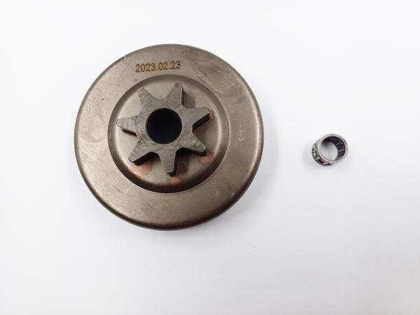 Kettenrad 7Z 3/8" Teilung inkl. Nadellager