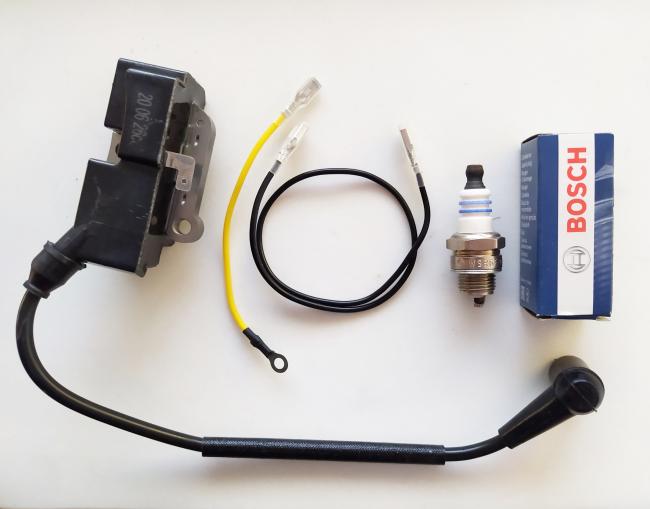 Zündspule Zündung mit Kabel und Bosch Zündkerze