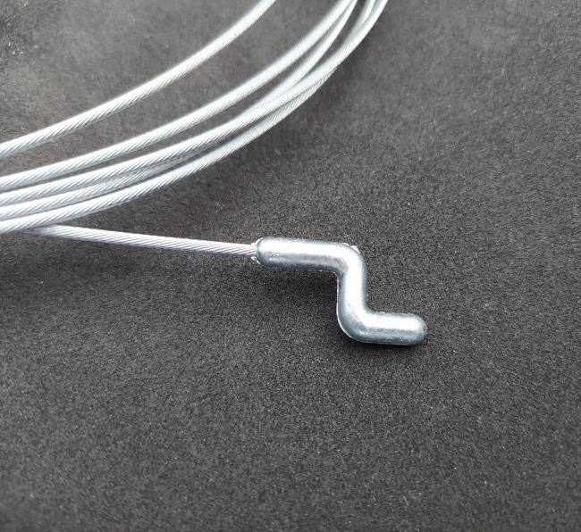 Z-Haken Seilzug Bowdenzug Rasenmäher 200cm