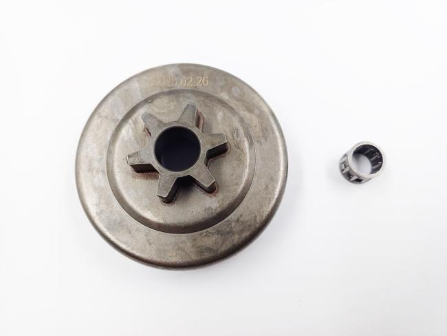 Kettenrad 6Z 3/8" LP Teilung inkl. Nadellager